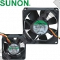 Wentylator FAN senzor 12V 80x80x25mm Sunon