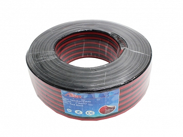 Speaker Cable - Kabel Głośnikowy red black r/n 2x8mm rola 50m