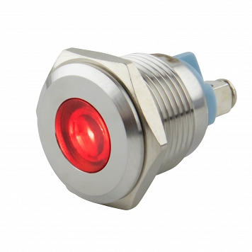 LED indicator light Ø16mm Red 6-24V AC/DC SEKI