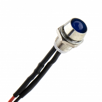 LED Diode in Socket 24V Blue 8mm Seki