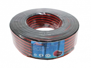 Speaker Cable - Kabel Głośnikowy red black r/n 2x6mm rola 50m