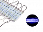 Neon 3 led SMD 5730 albastru 12V DC blue