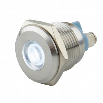 LED indicator light Ø16mm White 6-24V AC/DC SEKI