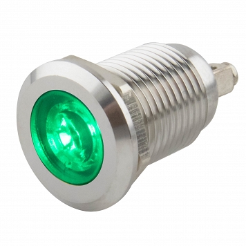 LED indicator light Ø12mm Green 6-24V AC/DC SEKI