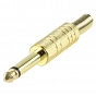 Wtyk jack 6.3mm - Mufa jack 6.3mm mono gold